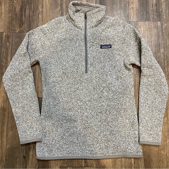 Patagonia Better Sweater Gray 1/4 Zip Fleece Long Sleeve Knit Top Warm Soft XS - Picture 3 of 11
